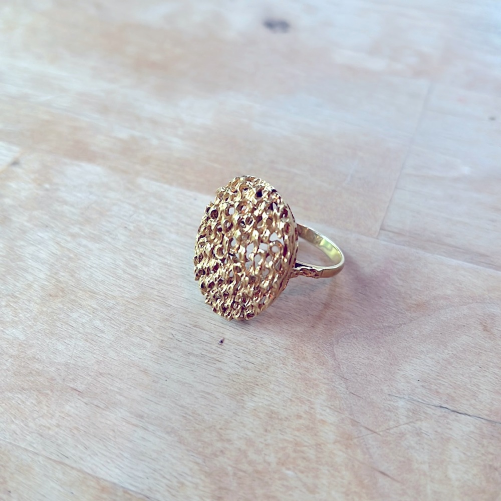 18k Gold Statement Ring